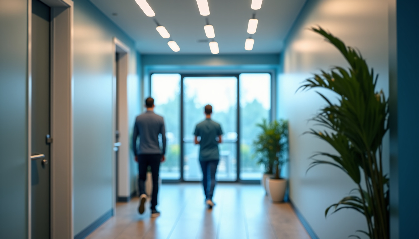 Entrée du cabinet de Kine Respi Assistance à Caluire, situé dans le Carré Montessuy