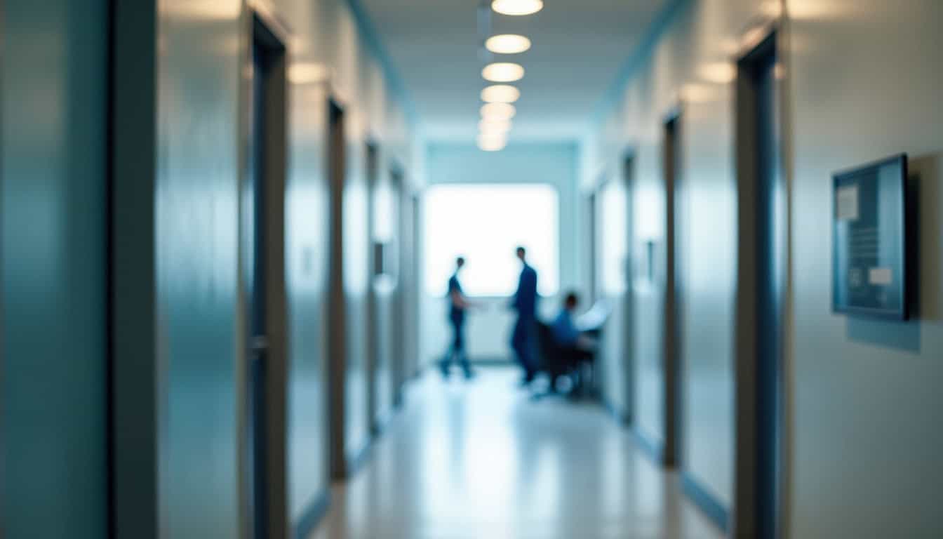 Entrée du cabinet SCM Kine Respi Assistance à Caluire, situé dans le Carré Montessuy