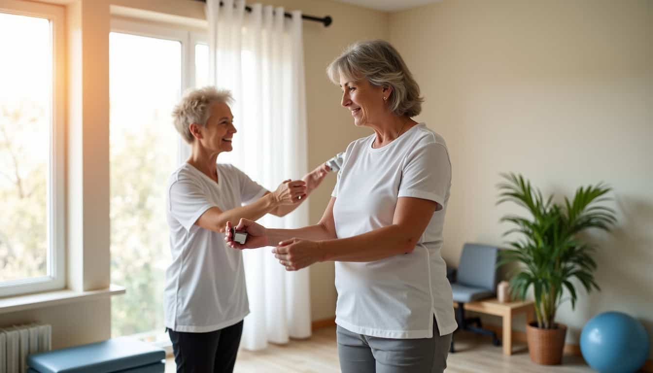 Quels exercices de kiné soulagent la calcification de l’épaule en 2026 ?