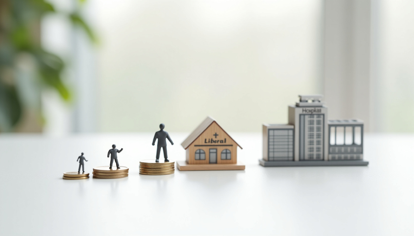 Tableau comparatif des remboursements de séances de kiné selon le statut du professionnel