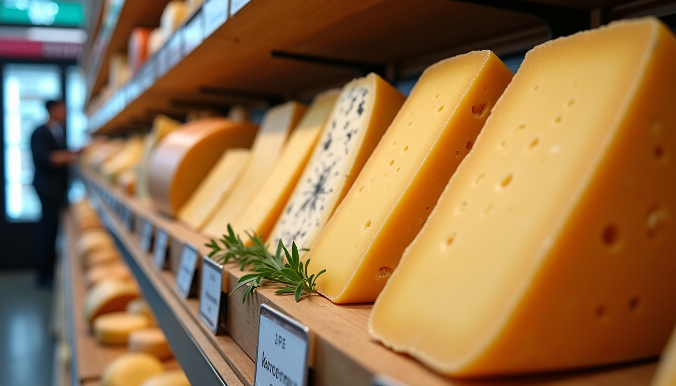 Reblochon exposé dans un rayon fromagerie de supermarché