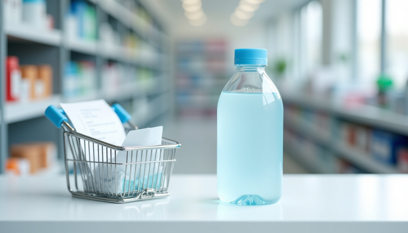 Achat de solution physiologique en pharmacie et en grande surface