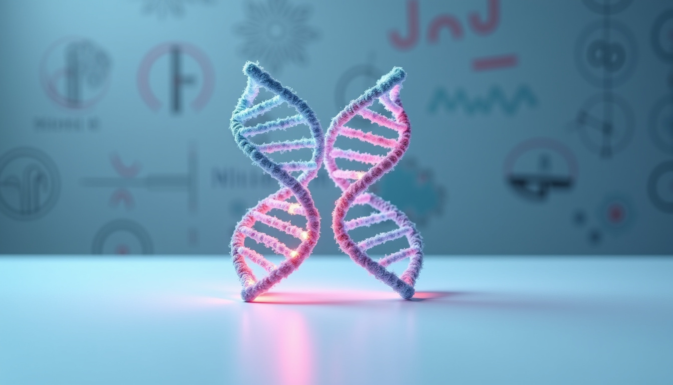 Représentation schématique de la recombinaison génétique entre deux sous-variants du SARS-CoV-2