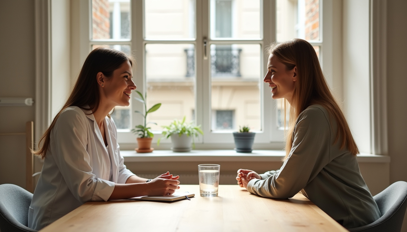 Consultation avec un diététicien à Paris, échange autour d'un plan alimentaire