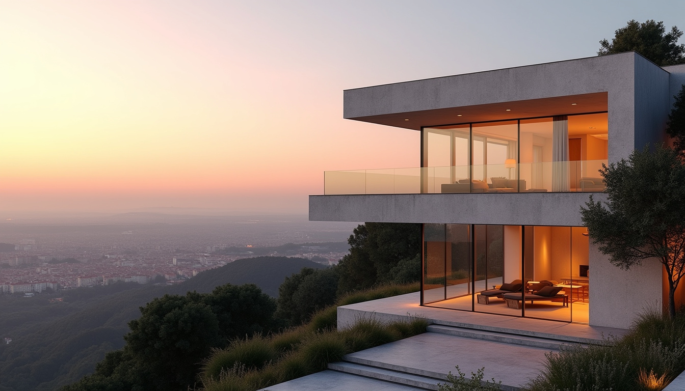 Villa Maïa vue extérieure avec architecture moderne et vue sur Lyon