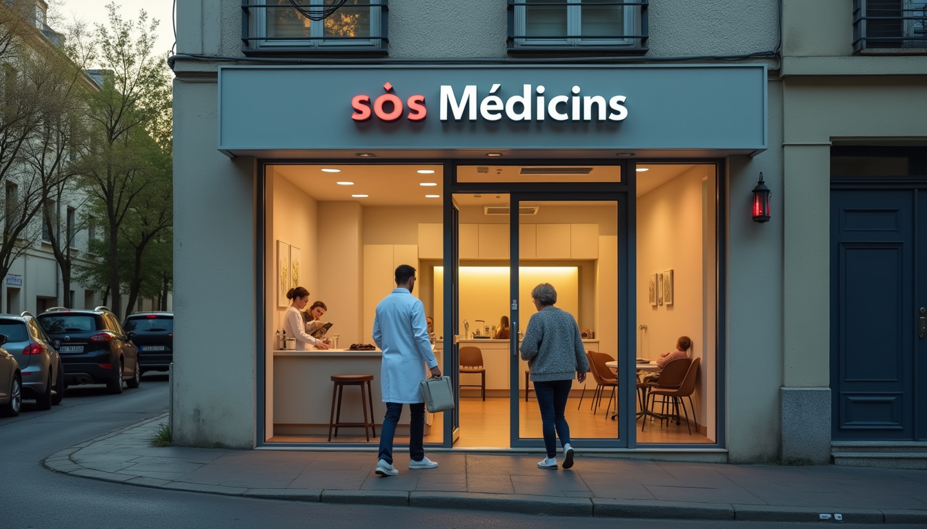 Cabinet SOS Médecins situé dans le quartier Cleunay à Rennes