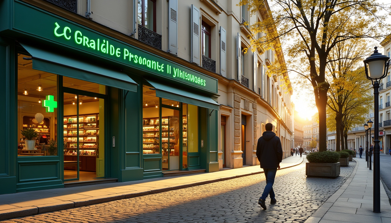 Vue extérieure de la Grande Pharmacie Lyonnaise située au 22 rue de la République à Lyon