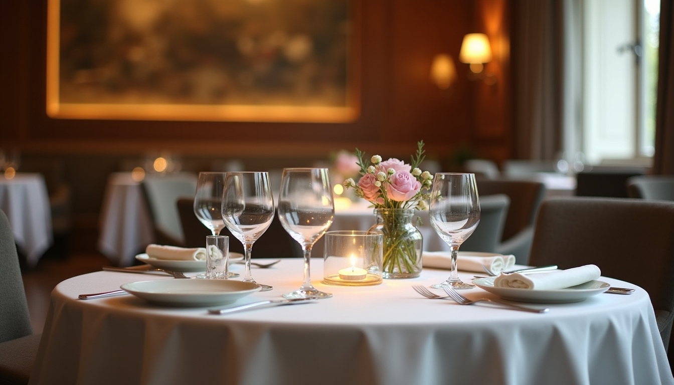Intérieur du restaurant Carpe Diem à Lyon, une table étoilée