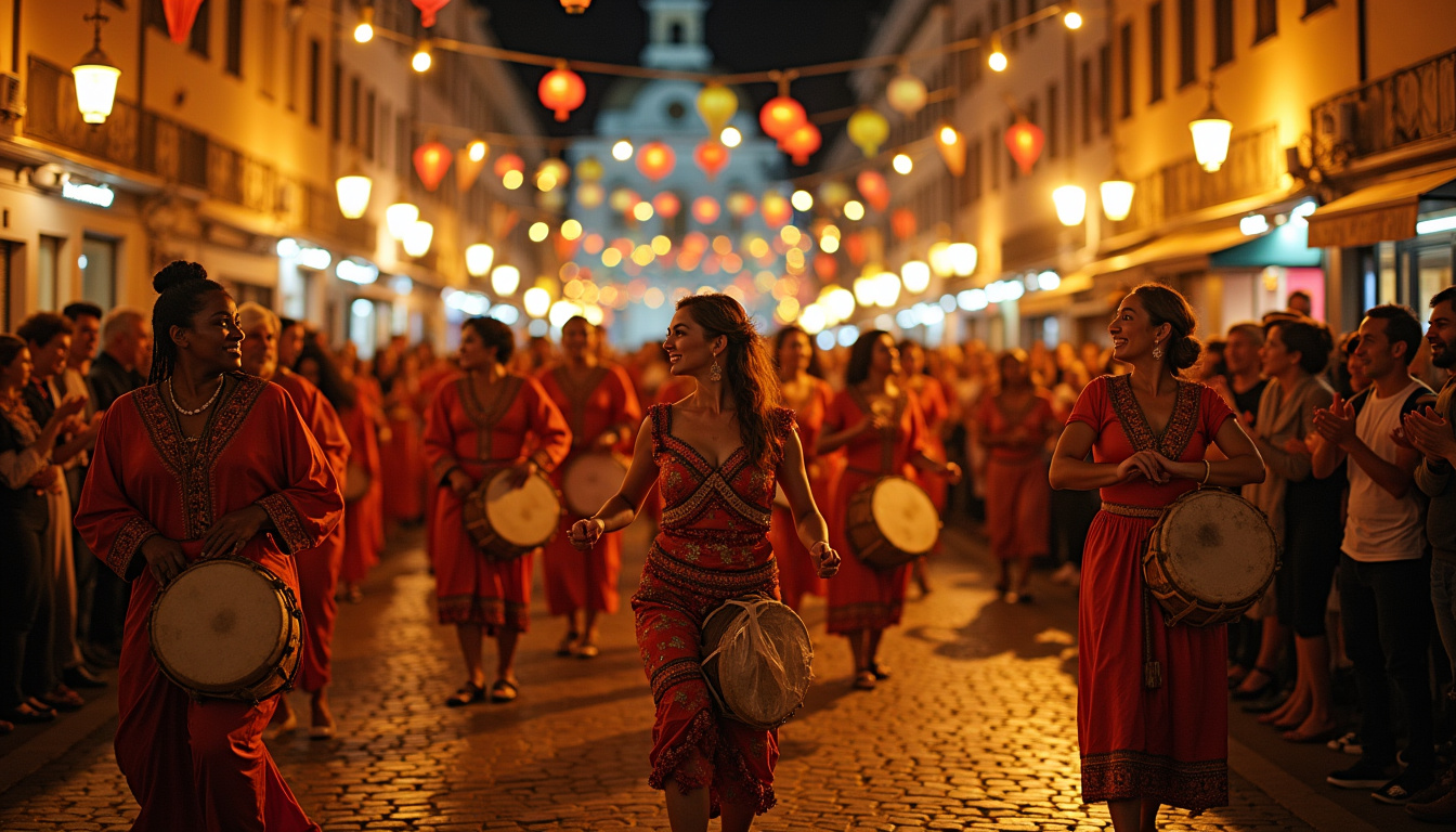Fête des Bannières du Monde à Lyon, défilé multiculturel